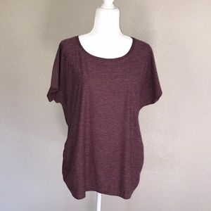 Eddie Bauer XL Heathered Plum Top